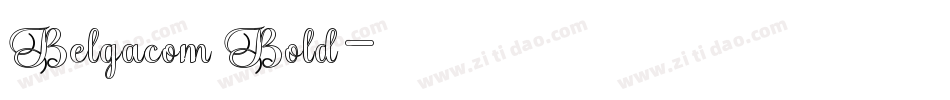 Belgacom Bold字体转换